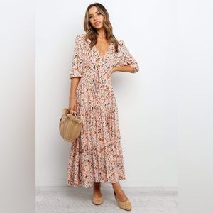 Petal & pup floral boho oversized maxi dress nwot